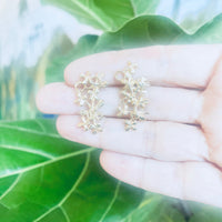 Bouquet Earring - Brass