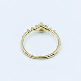 Crown Ring - 14k Gold w/ Opal