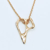 Melt Charm & Necklace - 14k Yellow or Rose
