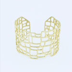 Lattice Bracelet Cuff - Brass