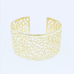 Sea Foam Cuff Bracelet - Brass