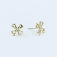handmade fine jewelry. handmade gold stud earrings. martine jewelry. gold jewelry. one of a kind jewelry. handmade. female owned business resort wear cool earrings stud earrings small gold earring 