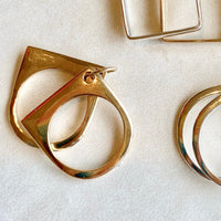 Flat Top Linked Ring - 14k Gold