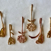 Dahlia Charm - 14k Gold Yellow or Rose