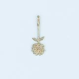 Dahlia Charm - 14k Gold Yellow or Rose