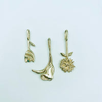 Dahlia Charm - 14k Gold Yellow or Rose