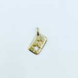 Baby Post Card - 14k gold