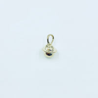Saturn Charm - 14k gold