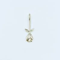 Rose Charm -14k Yellow or Rose Gold