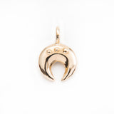 gold charm. arc charm. arch charm handmade fine jewelry. martine jewelry. 