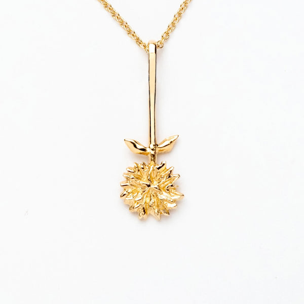 Dahlia Charm - 14k Gold Yellow or Rose