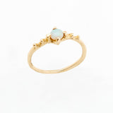 Crown Ring - 14k Gold w/ Opal